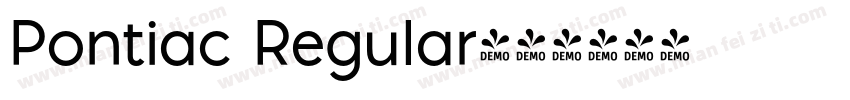Pontiac Regular字体转换